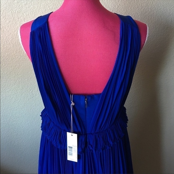 Rebecca Taylor Empire Waist Pleated Chiffon Dress Formal Evening Prom Wedding 8 - Picture 9 of 9